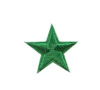 Sewing Applique Patches, Applique Patches 10pcs Small Star Iron On for Clothes Embroidered DIY Multicolor 2.7cm(Green Color)