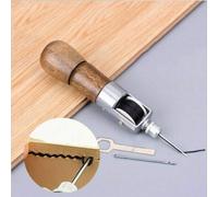 Sewing Awl Kit Professional Speedy Stitcher Sewing Awl Tool Kit DIY Handmade Leather Tool for Leather Sail Canvas Heavy Repair Accessory (Waxed Thread+2 Needles)