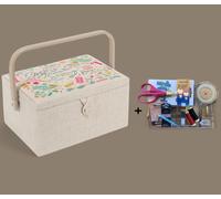 SEWING BASKET BOX 'My Sewing Box' Design Medium Optional Sewing Accessory Kit