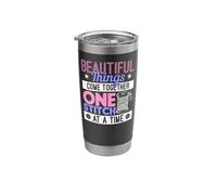Sewing Beautiful Things Come Together One Stitch At A Time Stainless Steel Insulated Tumbler