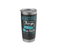 Sewing Beautiful Things Come Together One Stitch At A Time Stainless Steel Insulated Tumbler