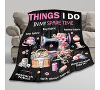 Sewing Blanket, Gifts for Sewing Lovers,Quilt,Quilting Lovers, Soft Lightweight Plush Flannel Quilt Throw Blankets for Mom Grandma Women Girls, 40"x50" for Kids