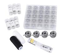 Sewing Bobbin Metal Case Needle Thread for Old-Fashioned Household Machines Sewing Tools with Tape Measure for Improved Efficiency and Easy Installation