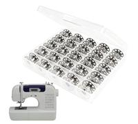 Sewing Bobbins, Embroidery Thread Bobbins, 25 Pieces Compact Storage Box Set for Home, Stainless Steel Material with for Thread Protection, Quilting and Crocheting Supplies for Fabric