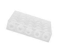 Sewing Bobbins Set, 25 Transparent Thread Spools (Transparent Bobbin