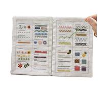 Sewing Book, Book Cloth, Stitch Book, Embroidery Stitches Book, Creative Embroidery Stitches Book, Family Stitching Loose-Leaf Book for Elevate Sewing Skills (B)