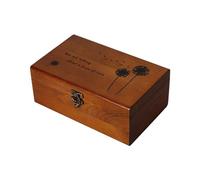Sewing Box, Wooden Sewing Basket, Wooden Thread Box | Wooden Sewing Storage Case, Sewing Tool Box with Hinged Lid, 3 Storage Compartments Sewing Basket, Sewing Supplies for Crafts Storage