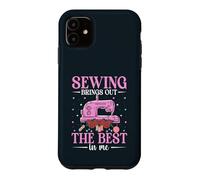 Sewing Brings Out The Best In Me Quilter Quilting Seamstress Case for iPhone 11