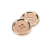 Sewing Buttons 10pcs Metal Buttons for Clothing Suit Shirt Coats DIY Sewing Accessories Gold Decorative(Gold,17.5mm(10pcs))