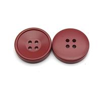 Sewing Buttons Buttons 10pcs Multicolor 21-30mm Resin 4 Holes Round Sewing Scrapbooking DIY Accessories(Red,30mm)