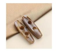Sewing Buttons Oval Horn Button Toggle 31mm/39mm Multicolor Resin for Cardigans and Knitting(Brown,31mm)