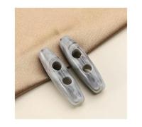 Sewing Buttons Oval Horn Button Toggle 31mm/39mm Multicolor Resin for Cardigans and Knitting(Gray,39mm)