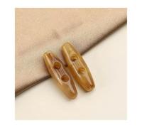 Sewing Buttons Oval Horn Button Toggle 31mm/39mm Multicolor Resin for Cardigans and Knitting(Orange,31mm)