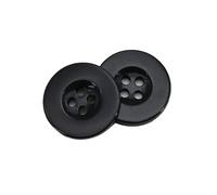 Sewing Buttons Transparent Small Suit Pad Button Bread Round Resin Sewing Buttons Black White Plastic for Dolls DIY Scrapbooking(Color 03,50pcs 23mm)