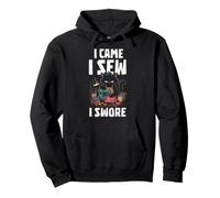 Sewing Cat I came i sew i swore Funny Quilter Pullover Hoodie