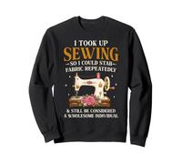 Sewing Cat I came i sew i swore Funny Quilter Sweatshirt