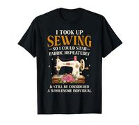 Sewing Cat I Came i sew i Swore Funny Quilter Value Graphic T-Shirt