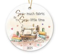 Sewing Ceramic Ornament