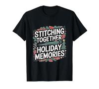 Sewing Christmas Sewer Value Graphic T-Shirt, Men, Black, L