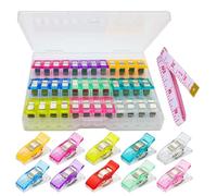Sewing Clips for Fabric, Pack of 40, Wonder Mini Clamps, Quilting Clips, Multi-Color Crafting Tools for Fabric Sewing Binding Crafting.