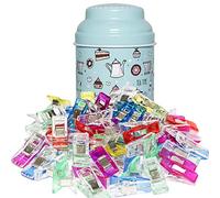 Sewing Clips, Pack of 60 Multipurpose Fabric Clips, Quilting Clips, Binding Clips for Quilting Clips for Sewing, Assorted Colors Craft Clips with Tin Box Package, Also Suitable for Hanging Objects