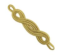 Sewing Closure Chinese Frog Button for Stage Costume Dance Event Garment Crafting Sewing Project Cheongsam Accessories Gold Thread Button