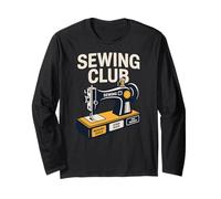Sewing Club Vintage Machine Crafting Maker Guild Needle Art Long Sleeve T-Shirt