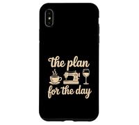 Sewing Coffee Wine Plan Sewing Lover Case for iPhone XS Max