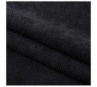 Sewing Crafts Wale Corduroy Fabric, Corduroy Fabric DIY Sewing Crafts Multicolor 1-5m x 1.6m(Svart,2X1.6M)