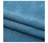 Sewing Crafts Wale Corduroy Fabric, Polyester Corduroy Fabric Blue 1.6m x (1-5) m(5X1.6M)