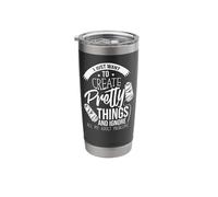 Sewing Create Pretty Things and Ignore All My Adult Problems Stainless Steel Insulated Tumbler