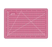 Sewing Cutting Mat 8in x 6in,Small Self Healing Cutting Board A5 Rotary Cutting Mat for Crafts Pink Double Sided Thickened PVC Craft Cutting Board for Quilting Hobby Fabric Precision