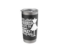 Sewing Each Day Keeps The Crazy Away Stainless Steel Insulated Tumbler
