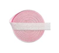 Sewing Elastic Bands Glitter Foldover 5/8" 15mm Spandex Band | Webbing Tape Hair Tie Headband Dress DIY Sewing Trim(Color19,10 Yard)