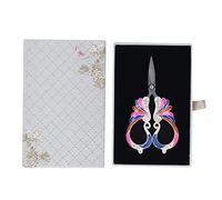 Sewing Embroidery Scissors, Vintage Portable Scissors for DIY Crafts Knitting Thread Cutting, Stainless Steel Micro Tip Scissors with Ergonomic Design for Home Sewing and