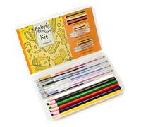 Sewing Fabric Markers Kit with Storage Box, 6Pcs Tailors Chalk Pencil / 2Pcs Heat Erasable Pen & 5 Refills / 2Pcs Water Soluble Pen & 5 Refills