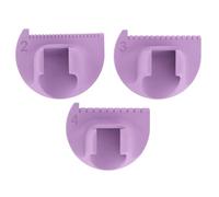 Sewing Gauge, 2/3/4 mm Edge Guide, Knitting and Sewing Tool with Thumb Guide, Finger Piercing Ruler, Knitting Needle Measuring Tool with Thumb Guide for Machine Collars and Cuffs