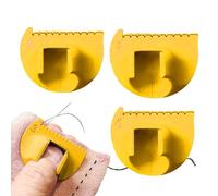 Sewing Gauge, 2/3/4 mm Sewing Gauge Stencil, Finger Ruler, Measuring Tool with Thumb Guide, Quilting Ruler for Fabrics, Straight and Curved Seams