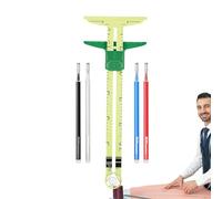 Sewing Gauge - Adjustable Sliding Tool, Quilting Ruler Guide, Multipurpose Fabric Measure, Durable Craft | Accurate For Dressmaking Knitting Needlework DIY Tailoring Projects