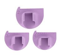 Sewing Gauge, Sewing Gauge 2/3/4 mm for Lock and Needles, Multifunction Measuring Tool with Thumb Guide for Straight Stitching Curves Fabrics