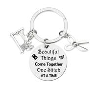 Sewing Gifts Keyring for Mum, Daughter, Friends & Knitters - Funny Gifts for Sewing Lovers