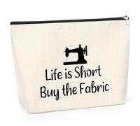 Sewing Gifts Makeup Bag Sewing Lovers Gift for Women Quilter Gifts Seamstress Gift Sewing Gifts for Sewing Lovers Thank You Gifts for Friend Colleague Quilting Presents for Quilters Makeup Travel Bag