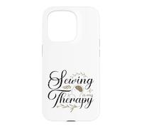 Sewing is My Therapy Fun Seamstress Quilter Case for iPhone 15 Pro