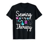 Sewing is My Therapy Quilting Seamstress Sewing Machine T-Shirt