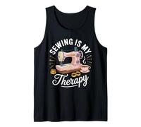 Sewing is My Therapy Vintage Sewing Tank Top