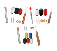 Sewing Kit 34Pcs, Large Eye Needles Thread Set for Hand Sewing Quilting Embroidery Household Repair with Storage Box(2)