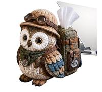 Sewing Kit | Decorative Handmade Craft Material | Owl Design Quilted Tissue Box Cover | for Craft Enthusiasts and Beginners as well as Women Holidays Birthday Parties Housewarming Parties