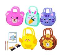 Sewing kit for Kid Beginners, 9 Piece Felt Craft Set with Tools - DIY Educational Toy, Learn to Sew Creative Gift for Girls & Boys Ages 6-8+