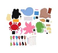 Sewing Kit for Kids Fun Interactive Craft Set for Young Learners Safe Non Woven Fabric 26 Accessories