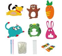 Sewing Kit for Kids, Play and Learn Sewing Fun, Kids Sewing Kit Age 6,Kids Cross Stitch Kit, Childrens Sewing Kits for Beginners, DIY Doll Sewing Toys Children's DIY Handcraft Sewing